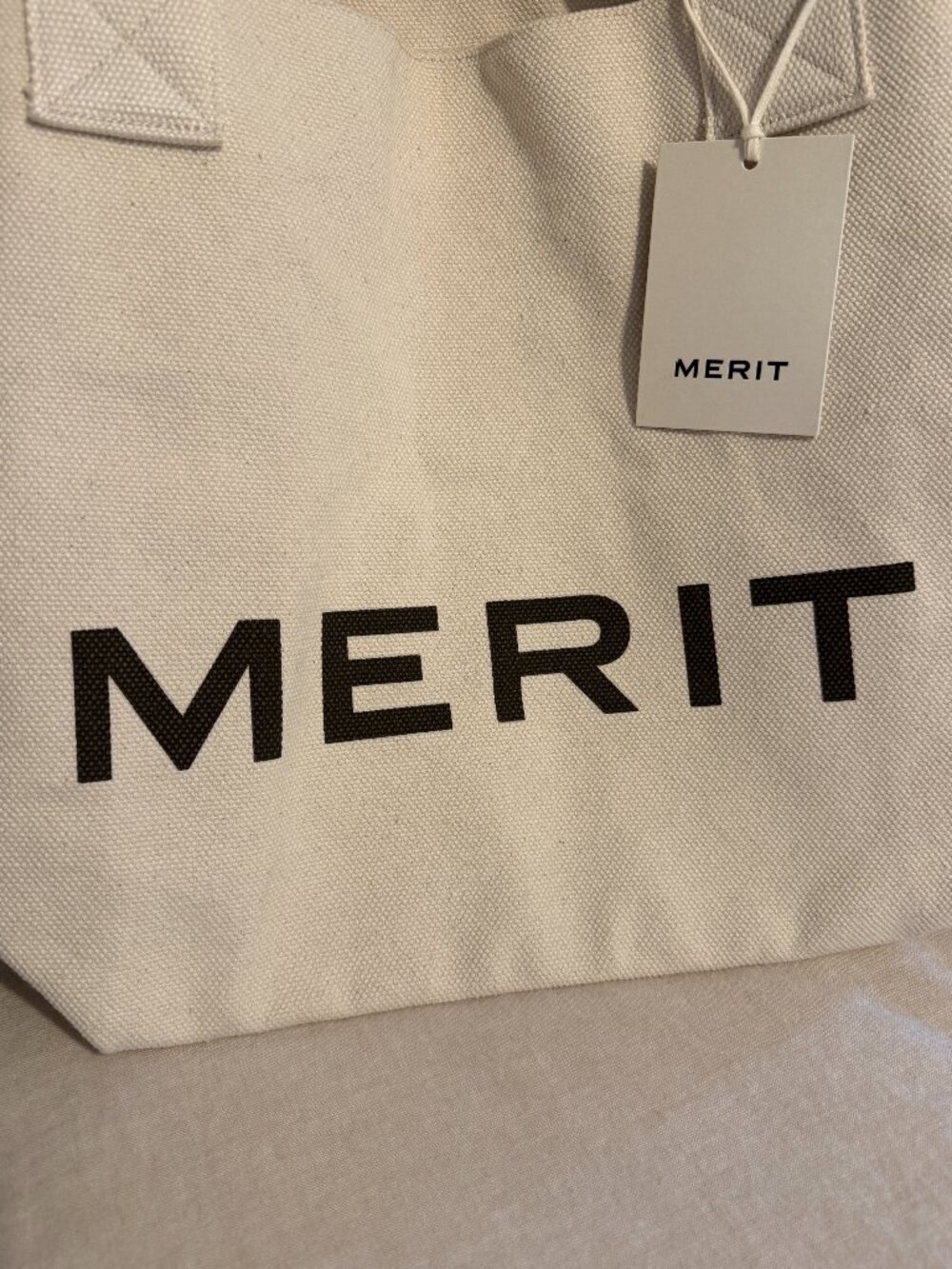 MERIT The Everything Bag canvas tote - Brand New with tag - Picture 2 of 5